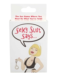 Front view of SEXY SLUT SAYS CARD GAME