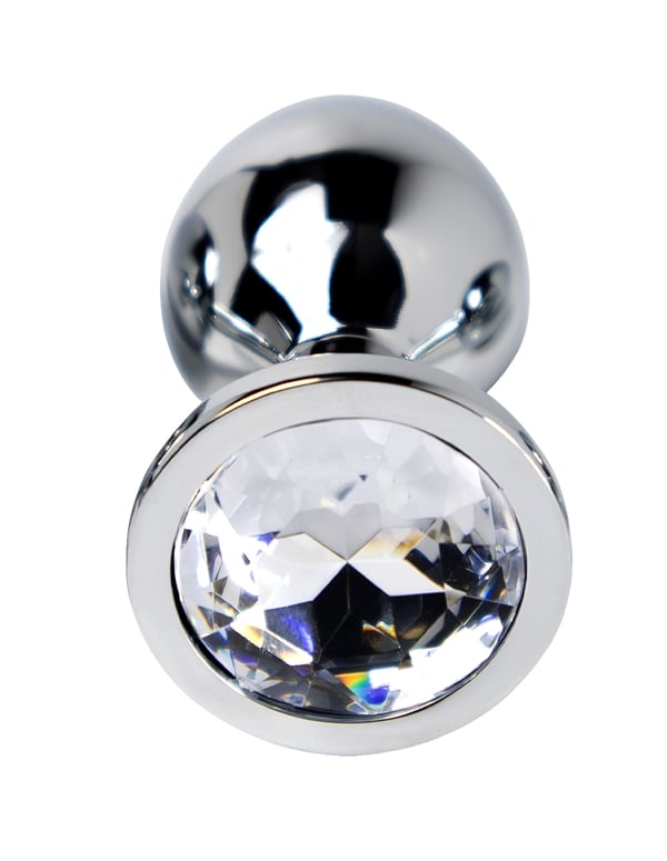 Fem Gem - 3Pc Chrome Jeweled Plug Set ALT5 view Color: SL