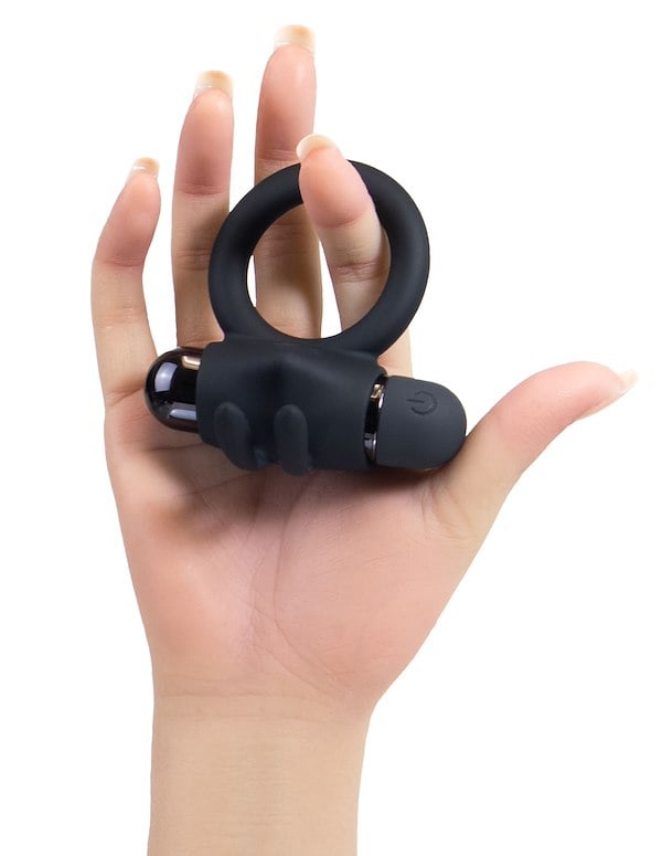 Starry Nights - Tickling Rabbit Cock Ring ALT6 view Color: BK