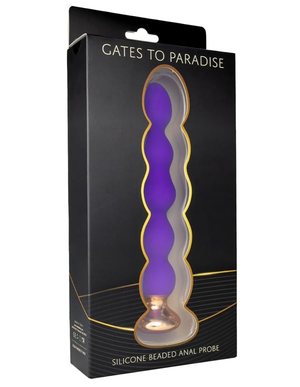 Gates To Paradise - Silicone Beaded Anal Probe ALT4 view Color: PR