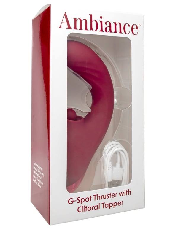 Ambiance - G-Spot Thruster With Clitoral Tapper ALT3 view Color: RD