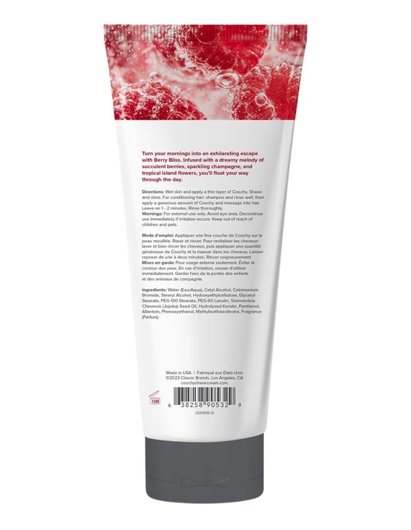 Coochy Shave Cream - Berry Bliss ALT1 view Color: NC