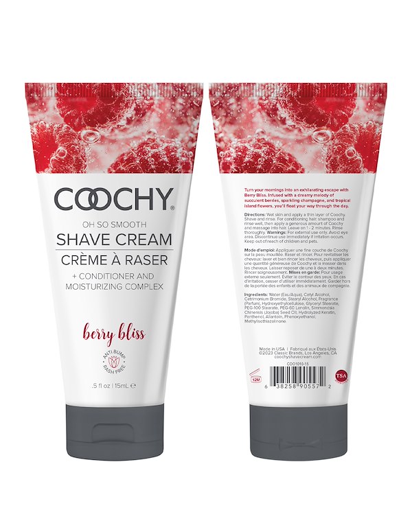 COOCHY SHAVE CREAM - BERRY BLISS 15ML ALT2 view Color: NC