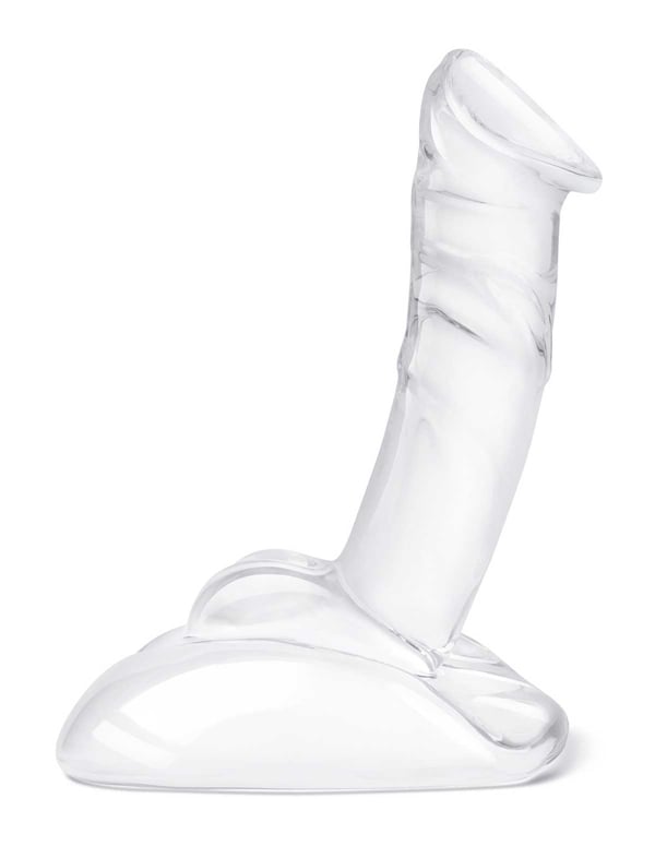 Glas 7.5 Inch Rideable Dildo With Stability Base ALT1 view Color: CL