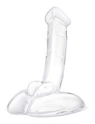 Alternate front view of GLAS 7.5 INCH RIDEABLE DILDO WITH STABILITY BASE
