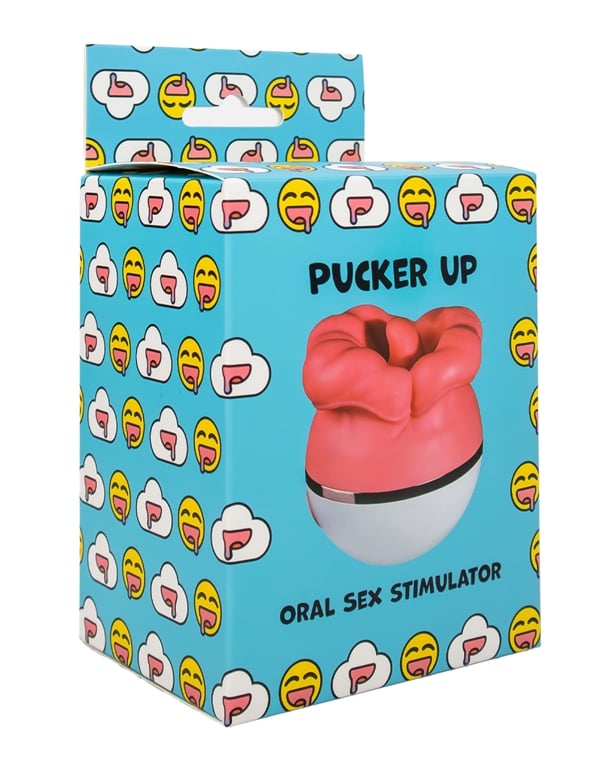 Pucker Up Mouth And Tongue Oral Sex Stimulator ALT4 view Color: PK