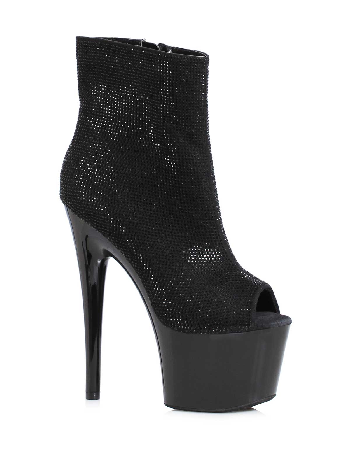alternate image for LAVISH RHINESTONE ANKLE BOOT WITH 7 HEEL