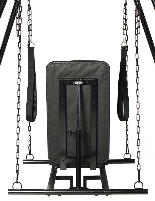 Master Series - Throne Adjustable Sex Sling With Stand ALT2 view Color: BK