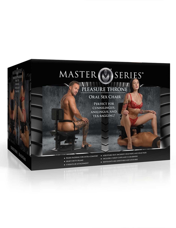 Master Series - Pleasure Throne Queening Chair ALT6 view Color: BK