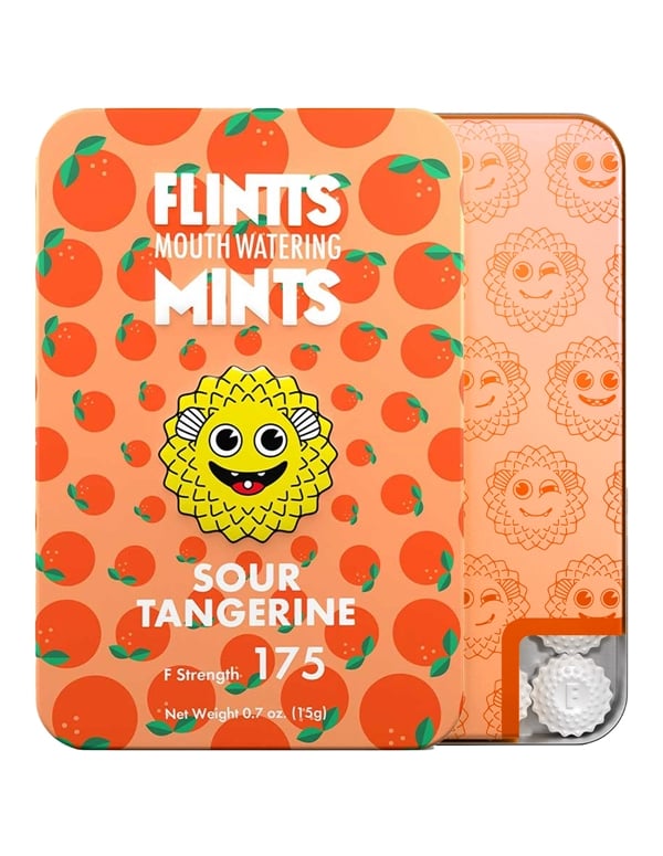 Flintts Mints Mouth Watering - Sour Tangerine Strength 175 default view Color: NC