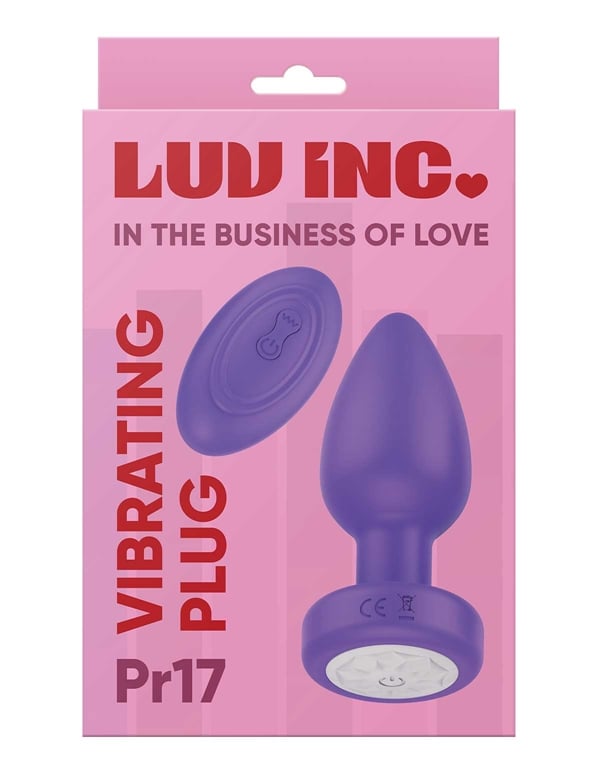 Luv Inc - Pr17 Vibrating Plug W/ Remote ALT2 view Color: PR