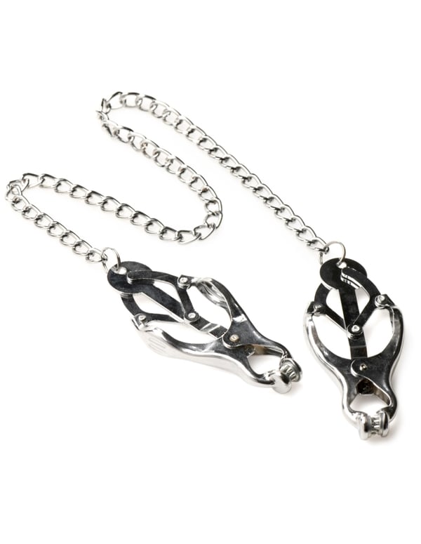 Master Series - Tyrant Spiked Clover Nipple Clamps default view Color: SL