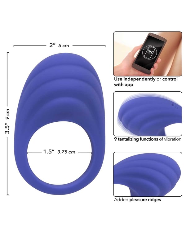 Connect - Couples Vibrating C-Ring ALT6 view Color: PR