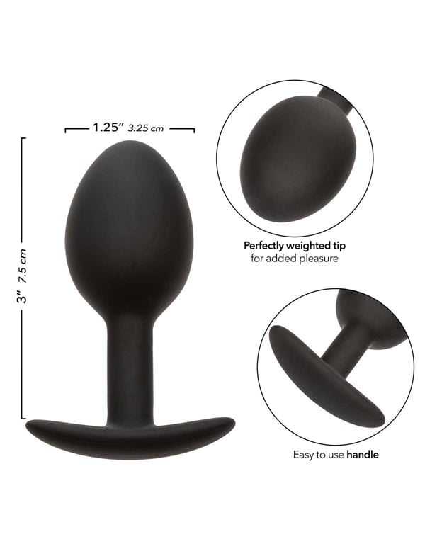 Weighted Silicone Plug ALT4 view Color: BK