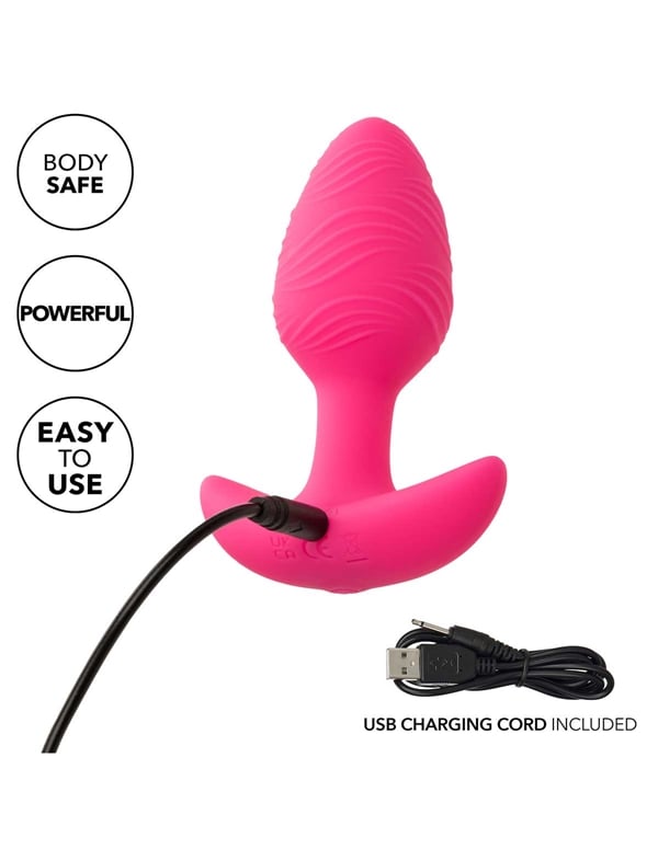 Cheeky - Vibrating Glow-In-The-Dark Butt Plug ALT5 view Color: PK