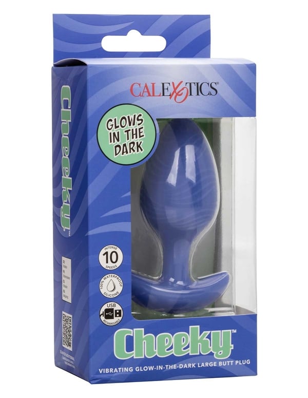 Cheeky - Vibrating Glow-In-The-Dark Large Butt Plug ALT7 view Color: PR