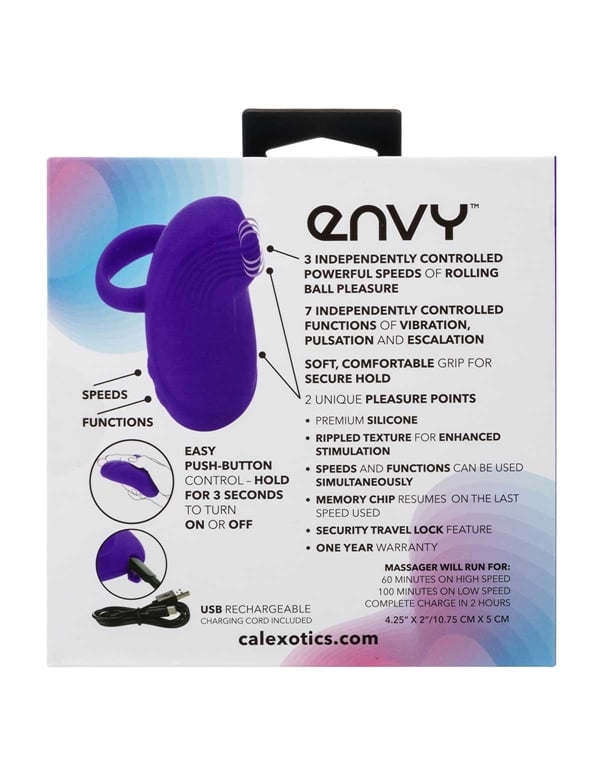 Envy - Handheld Rolling Ball Massager ALT7 view Color: PR