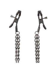 Alternate front view of EUPHORIA - CHAIN NIPPLE CLAMPS