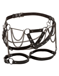 Front view of EUPHORIA - THIGH HARNESS WITH CHAINS
