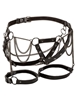 Additional BLACK view of product EUPHORIA - PLUS SIZE THIGH HARNESS WITH CHAINS with color code BK