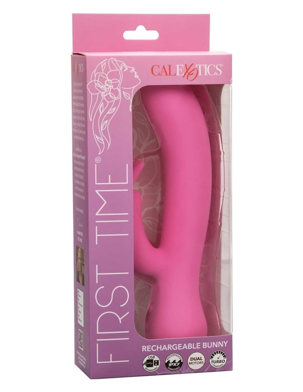 First Time - Rechargeable Bunny Vibrator ALT7 view Color: PK