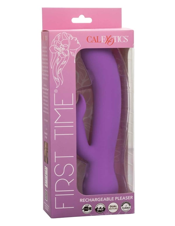 First Time - Rechargeable Pleaser Dual Stimulator ALT7 view Color: PR