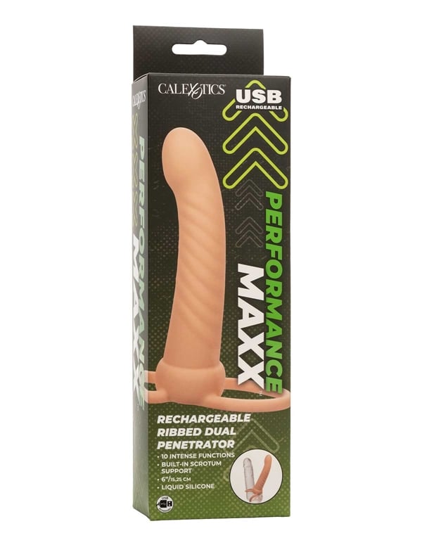 Performance Maxx - Rechargeable Ribbed Light Dual Penetrator ALT8 view Color: VA