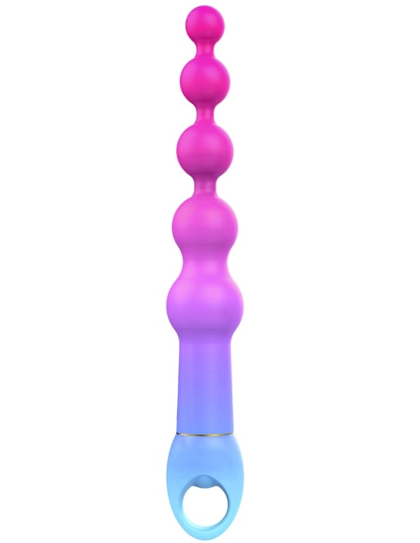 Happy Love - Over The Moon Vibrating Anal Beads ALT1 view Color: PRB