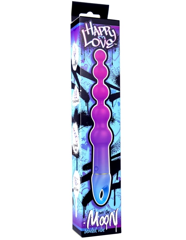 Happy Love - Over The Moon Vibrating Anal Beads ALT5 view Color: PRB