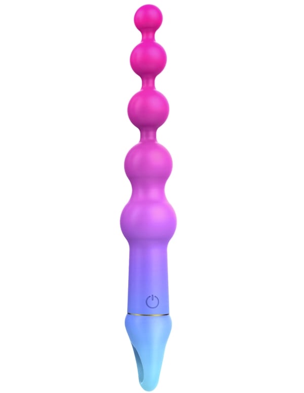 Happy Love - Over The Moon Vibrating Anal Beads default view Color: PRB