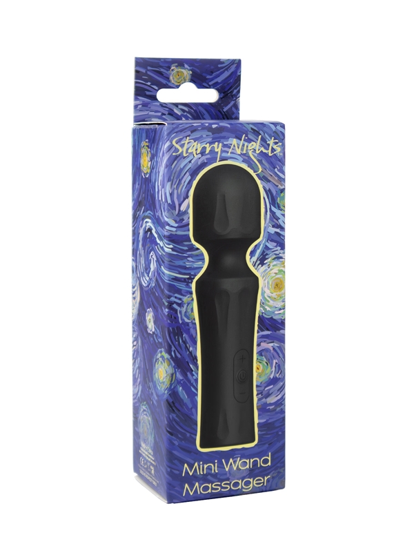 Starry Nights - Mini Wand Massager ALT4 view Color: BK