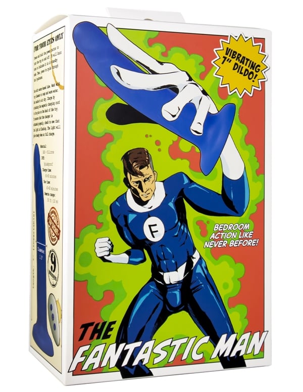 The Fantastic Man Dildo W/ Remote ALT4 view Color: BL