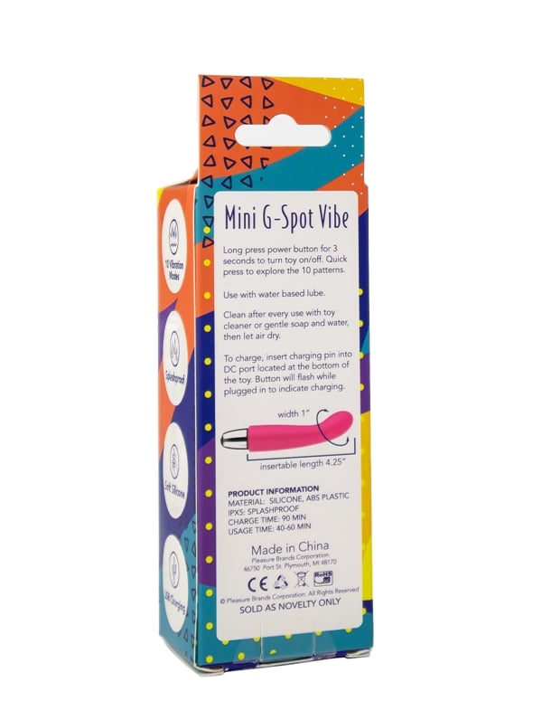 Me Time - Mini G-Spot Vibrator ALT5 view Color: PK