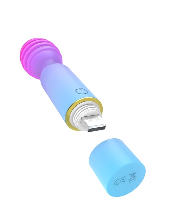 Happy Love - Joy Mini Wand Massager ALT3 view Color: PRB