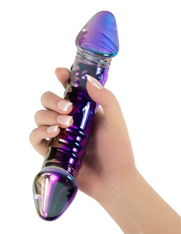 Glassy - Elysian Double Ended Dildo ALT2 view Color: DIB