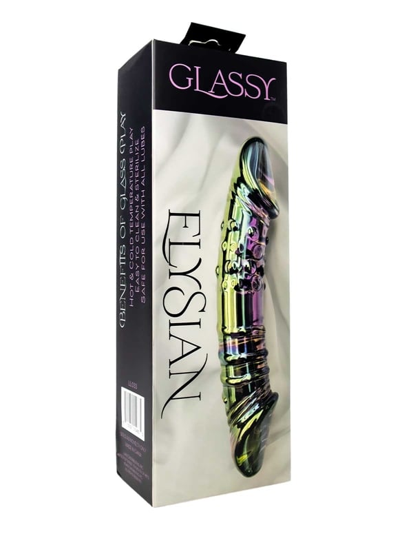 Glassy - Elysian Double Ended Dildo ALT3 view Color: DIB