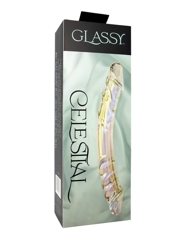 Glassy - Celestial Glass Dildo ALT3 view Color: IDT