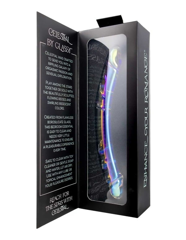 Glassy - Celestial Glass Dildo ALT4 view Color: IDT