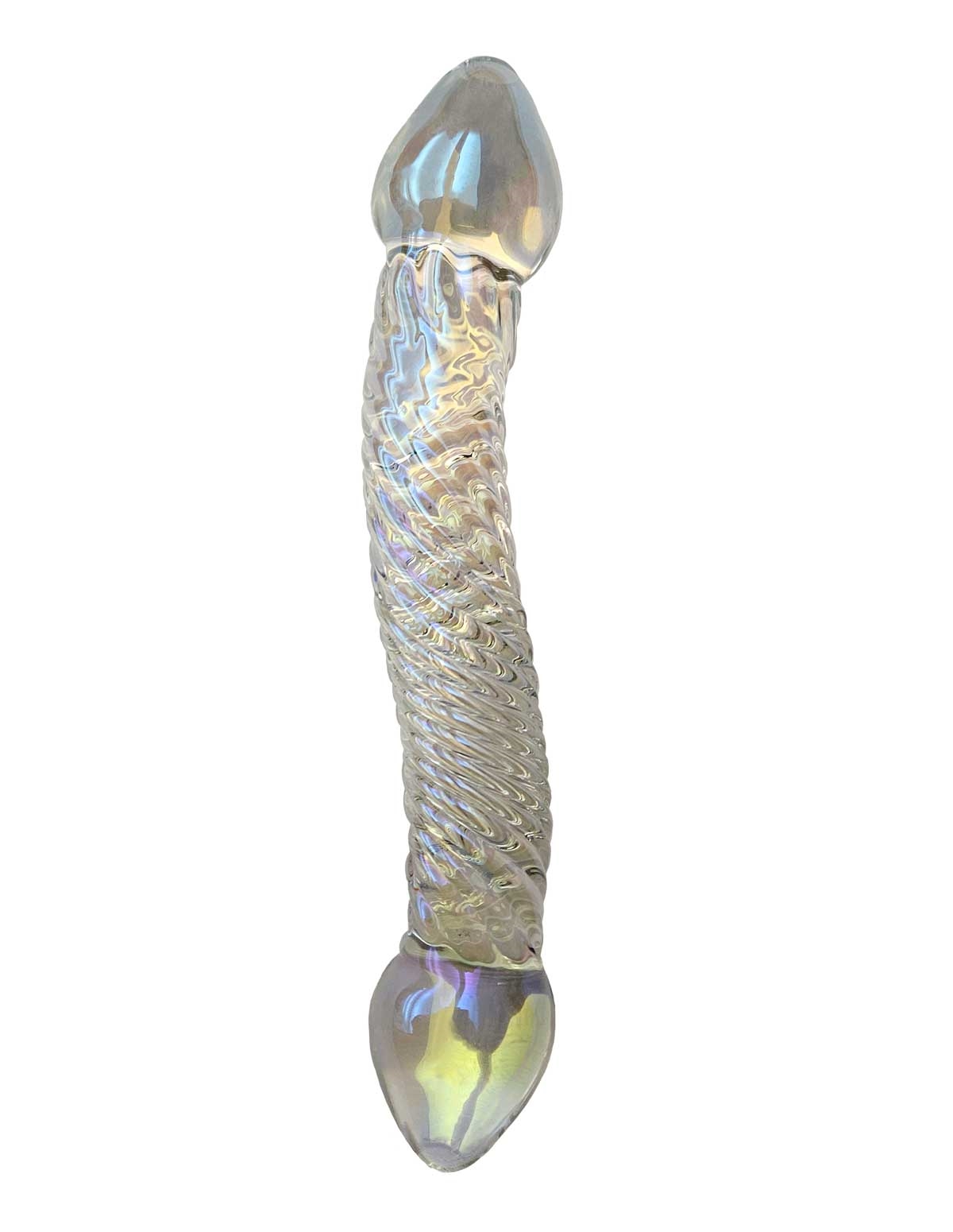 alternate image for Glassy - Prisma Textured Glass Dildo