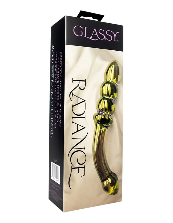 Glassy - Radiance Glass Dildo ALT3 view Color: DIB