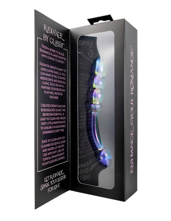 Glassy - Radiance Glass Dildo ALT4 view Color: DIB