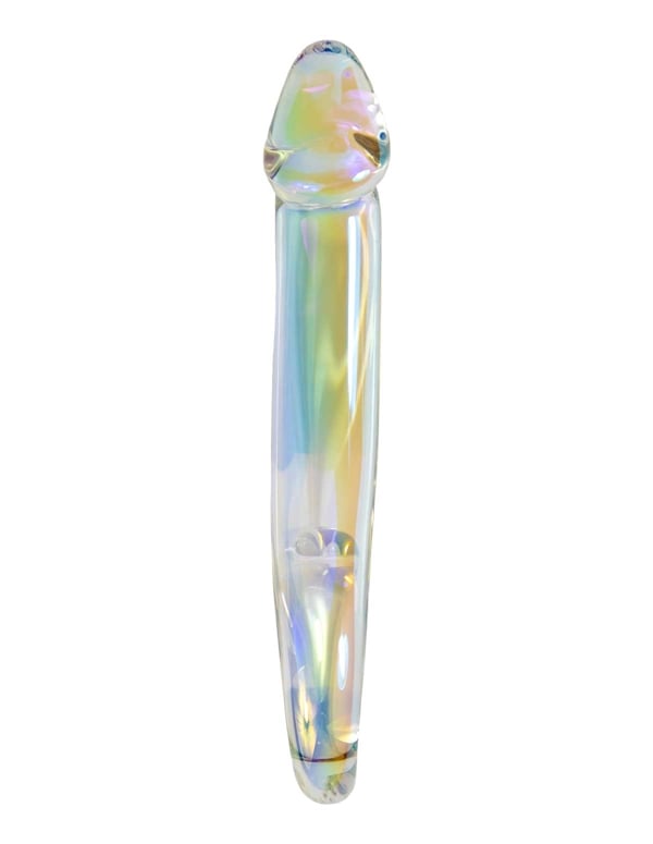 Glassy - Opaline Glass Dildo ALT1 view Color: IDT