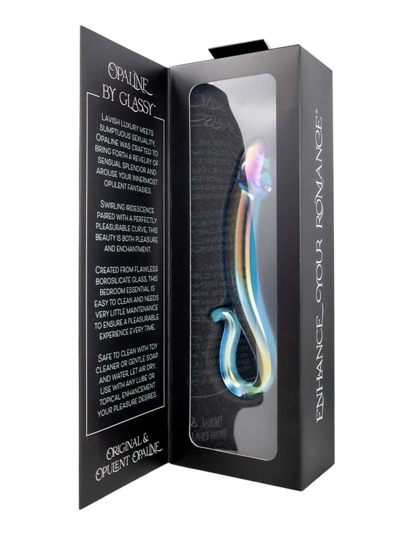 Glassy - Opaline Glass Dildo ALT5 view Color: IDT