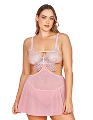 Alternate front view of MONARCH PLUS SIZE BABYDOLL