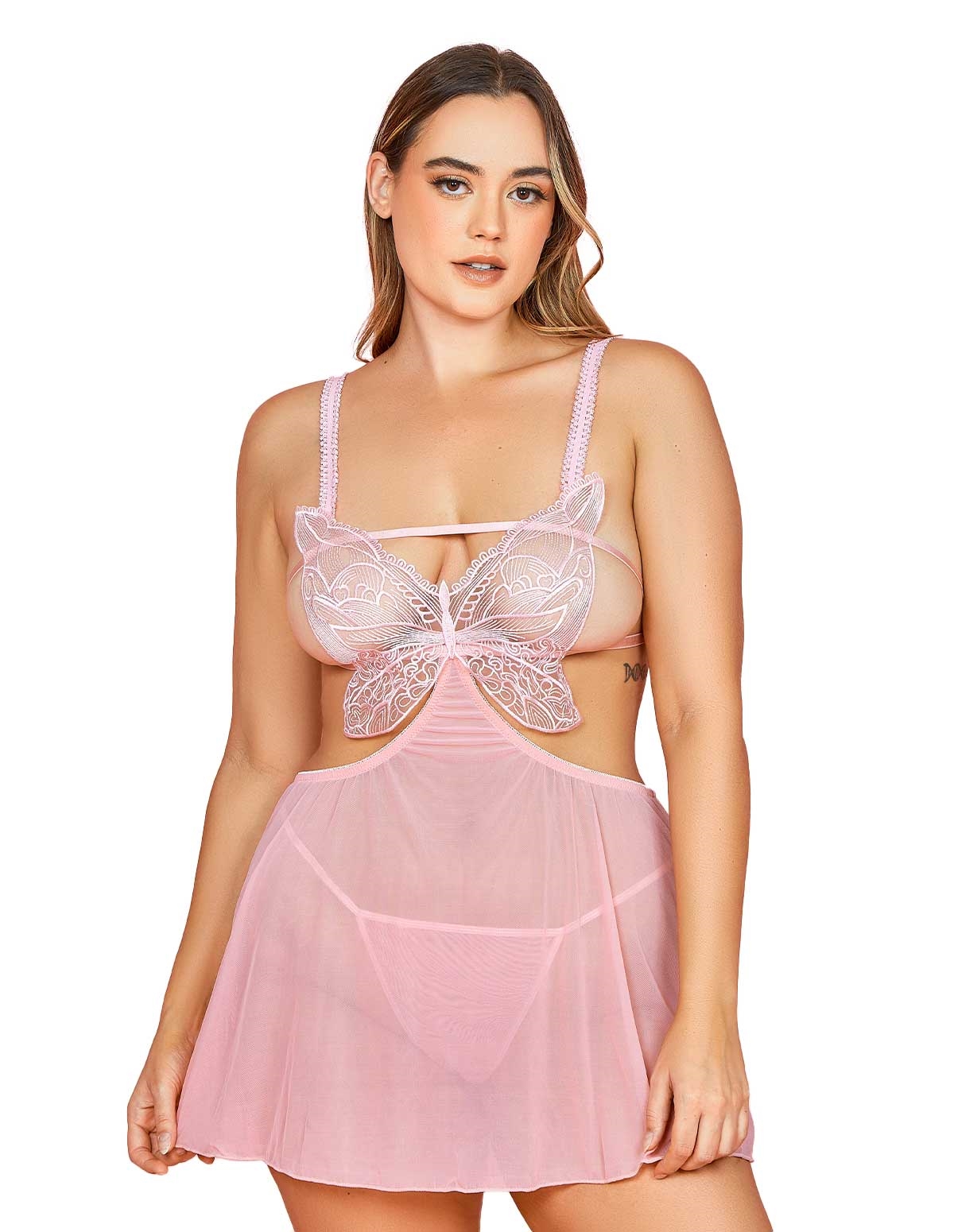 alternate image for Monarch Plus Size Babydoll