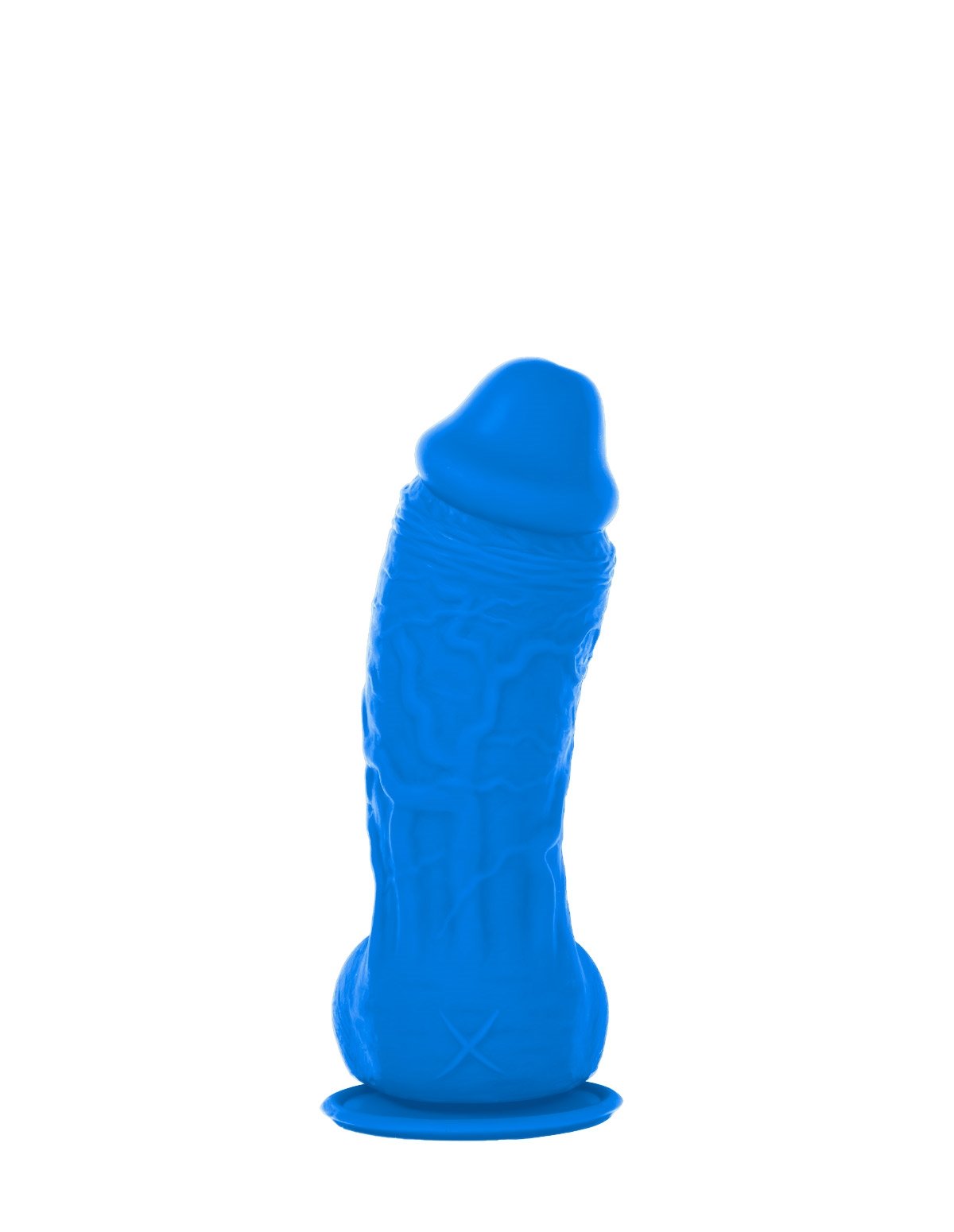 alternate image for Sizable Suitor - 6 Inch Blue Dildo