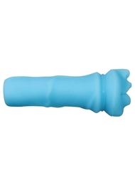 Front view of BLUE BABES - GLOW-IN-THE-DARK MOUTH STROKER