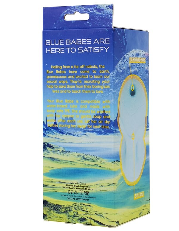 Blue Babes - Glow-In-The-Dark Anal Stroker ALT8 view Color: BL