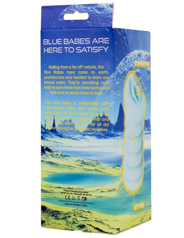 Blue Babes - Glow-In-The-Dark Pussy Stroker ALT8 view Color: BL