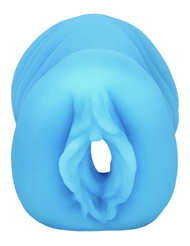 Alternate back view of BLUE BABES - GLOW-IN-THE-DARK PUSSY STROKER